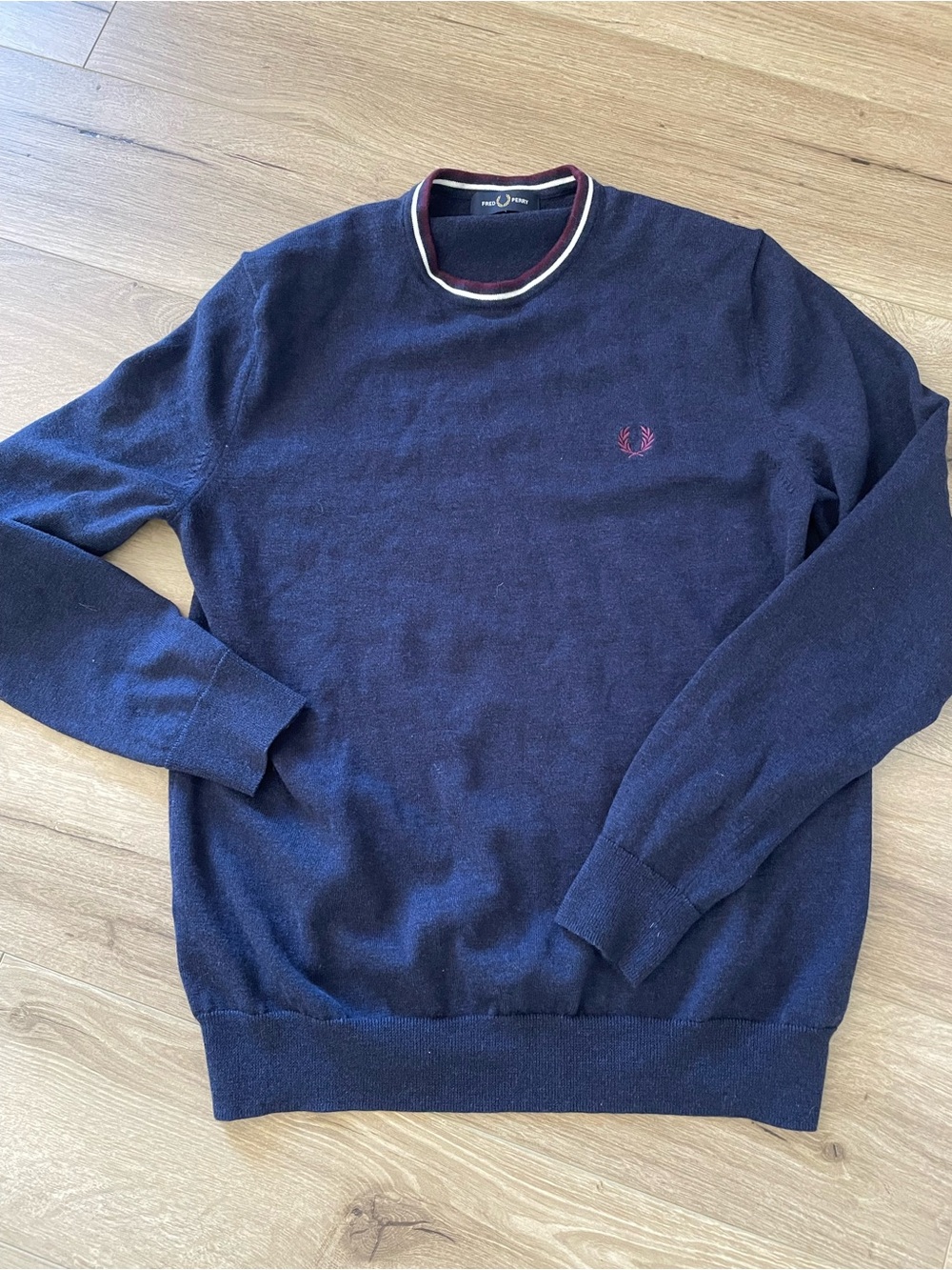 Fred Perry wool blend mod sweater slim L excellent condition